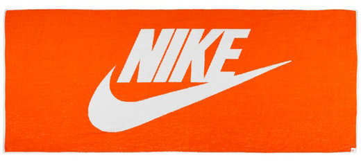 Nike Duschtuch Club Pool Towel (Baumwolle) orange/weiss 170x70cm