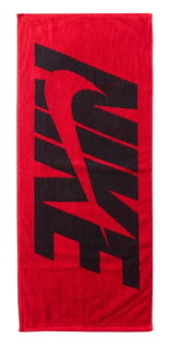 Nike Handtuch Jacquard Towel Medium Graphic (100% Baumwolle) schwarz/rot 80x35cm