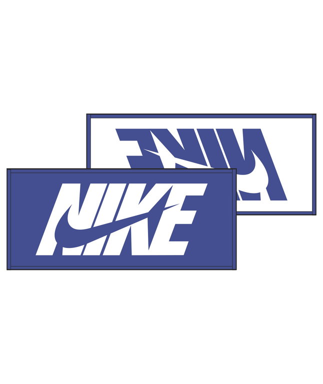 Nike Handtuch Jacquard Towel Medium Graphic (100% Baumwolle) blau/weiss 80x35cm