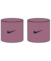 Nike Schweissband Swoosh Classic (Baumwollmix) 2026 pink/violett - 2 Stück