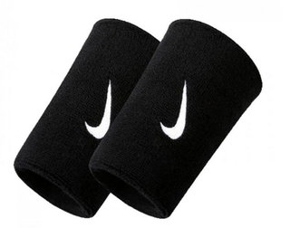 Nike Schweissband Tennis Premier Jumbo Promo 2025 schwarz/weiss - 2 Stück