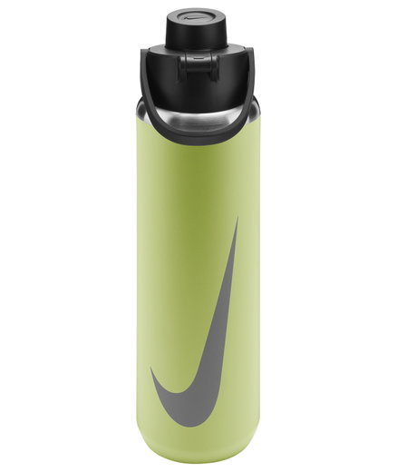 Nike Trinkflasche Recharge Chug Bottle Edelstahl Graphic lime/silber 709ml