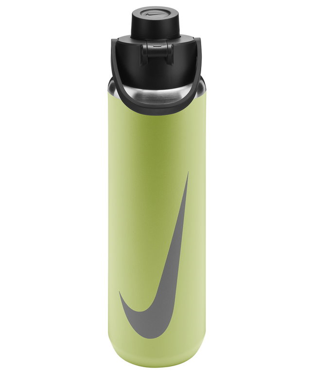 Nike Trinkflasche SS Recharge Chug Bottle Edelstahl Graphic lime/silber 709ml