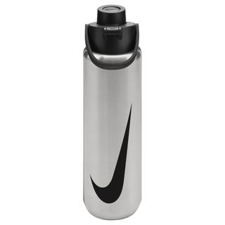 Nike Trinkflasche SS Recharge Chug Bottle Edelstahl Graphic stahlgrau/schwarz 709ml
