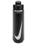 Nike Butelka do picia Recharge Chug Bottle ze stali nierdzewnej czarna/biała 709ml