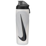 Nike Trinkflasche Refuel Bottle Locking Lid transparent/schwarz 709ml