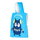 Nils Aqua Handtuch Poncho mit Kapuze NAR20 Monster (Mikrofaser, 60x85cm) blau