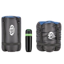 Nils Camp Schlafsack NC2012 (2-Jahreszeiten-Schlafsack) 190x80cm schwarz/marineblau/orange