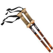 Nils Camp Wanderstöcke TK696 (Trekkingstöcke, ergonomischer Griff aus Kork, Gummispitzen, höhenverstellbar) - 2 Stück