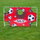 Nils Camp Fussballtore BR240P mit Trainingspanel - 240x150cm - weiss/rot