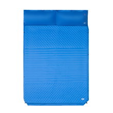 Nils Camp Isomatte NC4060 für 2 Personen (selbstaufblasend, Kopfkissen) blau 186x130x3cm