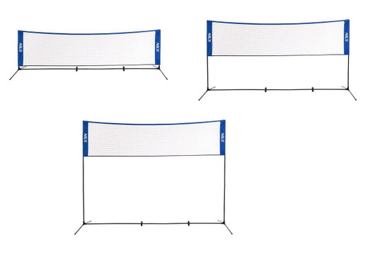 Nils Camp Multifunktionales Netz 3in1 NT7111 (Badminton/Tennis/Volleyball) blau
