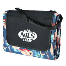 Nils Camp Picknickdecke NC8014 (Motiv Flamingo) blau 220x200cm