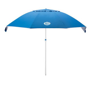 Nils Camp Parasol NC7822 XL (ochrona UV) niebieski - 220x190x125cm