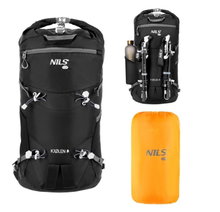 Nils Camp Wanderrucksack NC1938 Kjolen (für Tages- und Mehrtageswanderungen) schwarz/grau 40 Liter