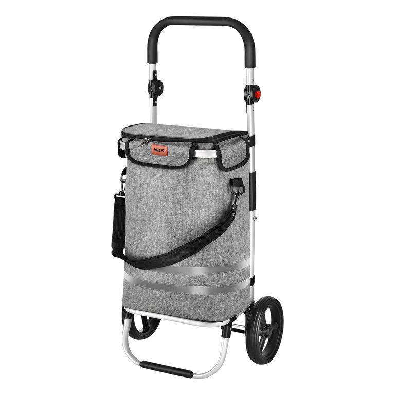 Nils Camping-Einkaufswagen Premium NC4305 (mit Tasche) grau