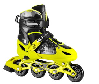 Nils Extreme Inline Skates NA18137A Blaster (Wheels: 70mm/82A, Bearings: ABEC 7) black/yellow children