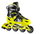Nils Extreme Inline Skates NA18137A Blaster (Wheels: 70mm/82A, Bearings: ABEC 7) black/yellow children