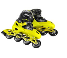 Nils Extreme Inline Skates NA18137A Blaster (Rollen: 70mm/82A, Kugellager: ABEC 7) schwarz/gelb Kinder