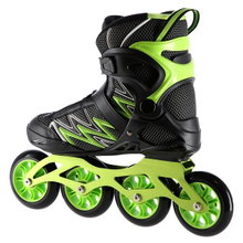 Nils Extreme Inline Skates NA8660 (Rollen: 100mm/85A, Kugellager: ABEC 9) schwarz/grün Damen