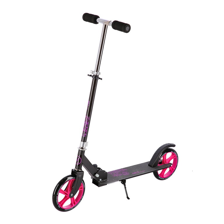 Nils Extreme Scooter HM124T (aufklappbarer Roller, Kugellager: ABEC 7) schwarz