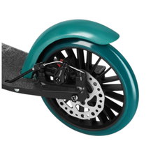 Nils Extreme Scooter HM181T mit Bremse (aufklappbarer Roller, Kugellager: ABEC 9) schwarz/tealgrün