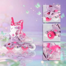Nils Fun Inline Skates NJ1025 Flipzy (Rollen: 58/64mm/82A, Kugellager: ABEC 7) rosa/pink Mädchen