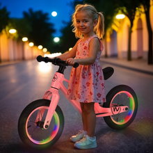 Nils Fun Laufrad RB901 (12 Zoll-Rädern, mit Led) rosa/schwarz