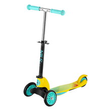 Nils Fun Scooter HLB202 (foldable scooter, bearings: ABEC 5) yellow/mint blue - children