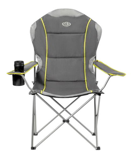 Nils Camp Campingstuhl NC3080 (Nutzergewicht max. 130 kg) grau/gelb