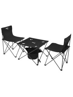 Nils Camp Camping Set NC3304 (Table + 2 Chairs) black