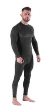 Nils Funktionsunterwäsche-Set Magnus (Langarmshirt und lange Hose) schwarz Herren