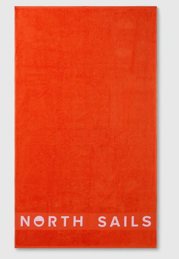 North Sails Duschtuch/Strandtuch (Bio-Baumwolle) orange
