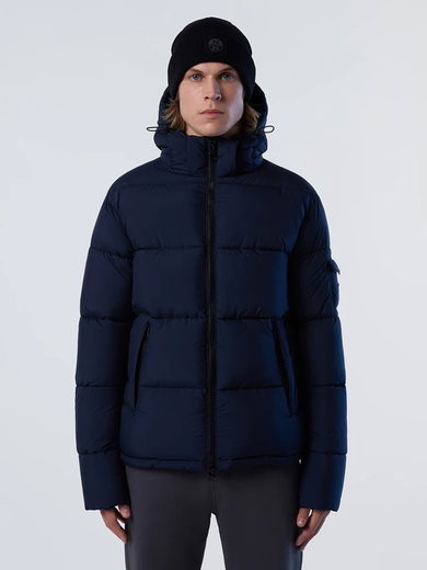 North Sails Winterjacke Beam Puffer Jacket (wasserdicht, wärmend dank Daunenfüllung) navyblau Herren