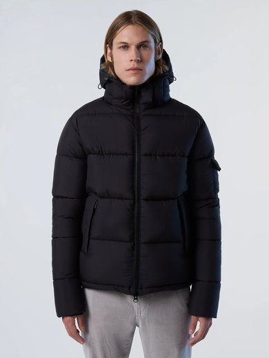 North Sails Winterjacke Beam Puffer Jacket (wasserdicht, wärmend dank Daunenfüllung) schwarz Herren