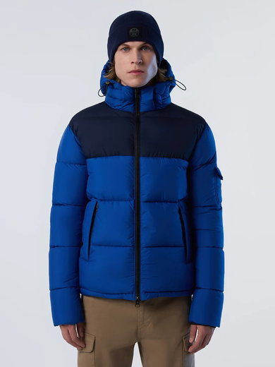 North Sails Winterjacke Beam Puffer Jacket (wasserdicht, wärmend dank Daunenfüllung) blau Herren