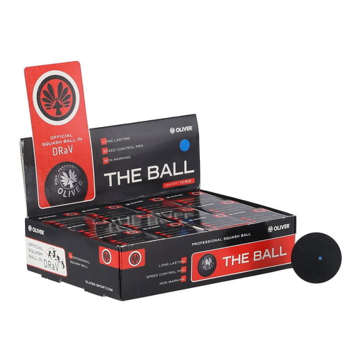 OLIVER Squashball (blauer Punkt, Speed schnell) - 12er Bälle im Karton
