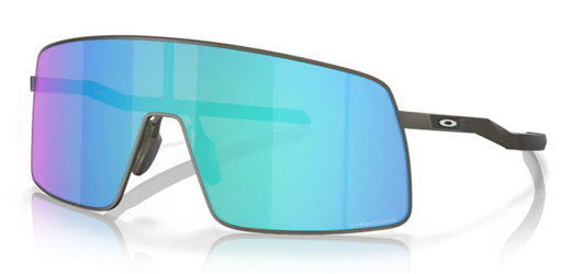 Oakley Sonnenbrille Sutro ti (Glasfarbe: Prizm sapphire) Satin lead - 1 Brille mit Hartschalenetui