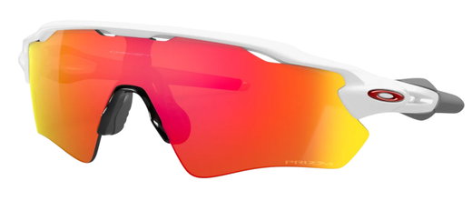 Oakley Sonnenbrille Radar EV Path (Glasfarbe: Prizm ruby) weiss glänzend - 1 Brille mit Hartschalenetui
