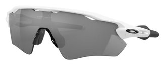 Oakley Sonnenbrille Radar EV Path Polarisiert (Glasfarbe: Prizm black polarized) weiss glänzend - 1 Brille mit Hartschalenetui