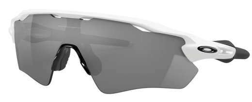 Oakley Sonnenbrille Radar EV Path Polarisiert (Glasfarbe: Prizm black polarized) weiss glänzend - 1 Brille mit Hartschalenetui