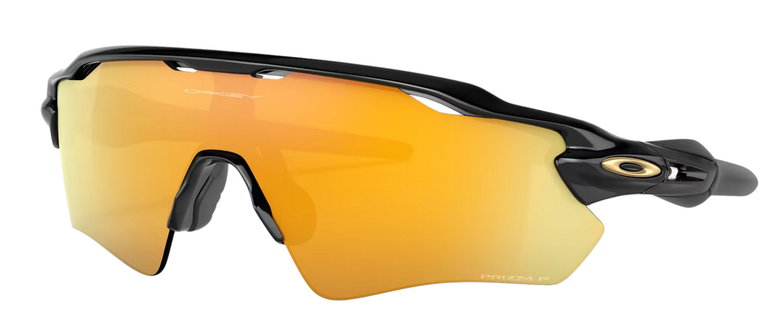 Oakley Sonnenbrille Radar EV Path Polarisiert (Glasfarbe: Prizm 24k polarized) schwarz glänzend - 1 Brille mit Hartschalenetui