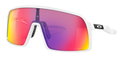 Oakley Sonnenbrille Sutro S (Glasfarbe: Prizm road) weiss matt - 1 Brille mit Hartschalenetui