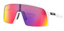 Oakley Sonnenbrille Sutro S (Glasfarbe: Prizm road) weiss matt - 1 Brille mit Hartschalenetui
