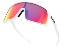 Oakley Sonnenbrille Sutro S (Glasfarbe: Prizm road) weiss matt - 1 Brille mit Hartschalenetui