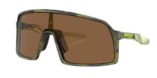 Oakley Sonnenbrille Sutro S (Glasfarbe: Prizm bronze) fern swirl grün - 1 Brille mit Hartschalenetui