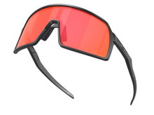 Oakley Sonnenbrille Sutro S (Glasfarbe: Prizm trail torch) schwarz matt - 1 Brille mit Hartschalenetui