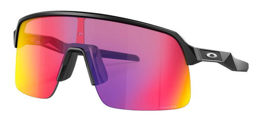 Oakley Sonnenbrille Sutro Lite (Glasfarbe: Prizm road) schwarz matt - 1 Brille mit Hartschalenetui