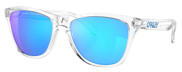 Oakley Sonnenbrille Frogskins (Glasfarbe: Prizm sapphire) transparent kristallklar 9013D0 - 1 Brille