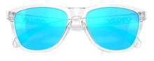Oakley Sonnenbrille Frogskins (Glasfarbe: Prizm sapphire) transparent kristallklar 9013D0 - 1 Brille
